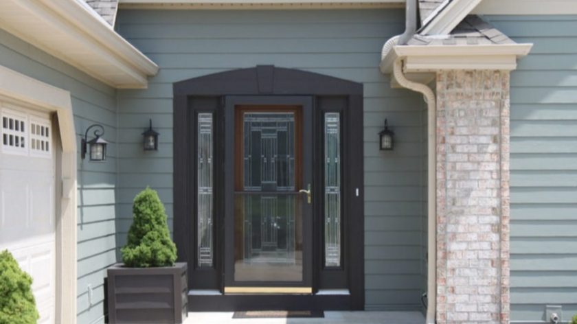 Beautiful entry door with sidelights
